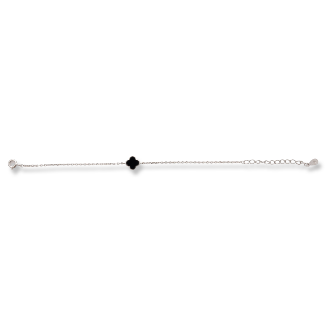 Silver Clover Bracelet 