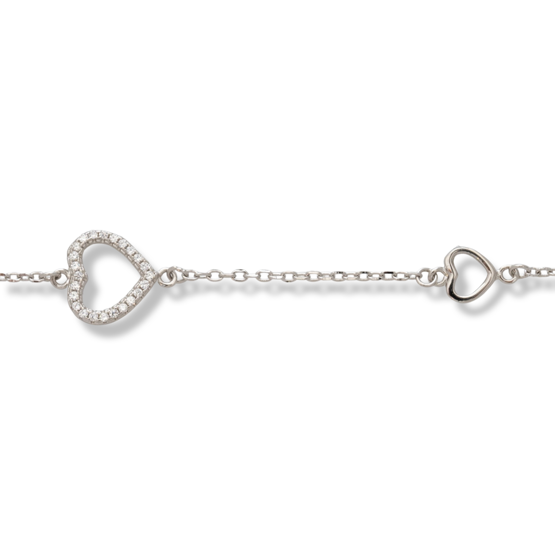 Silver Heart Bracelet