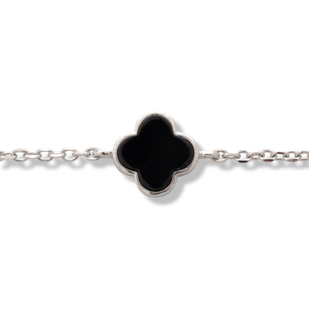 Silver Clover Bracelet 