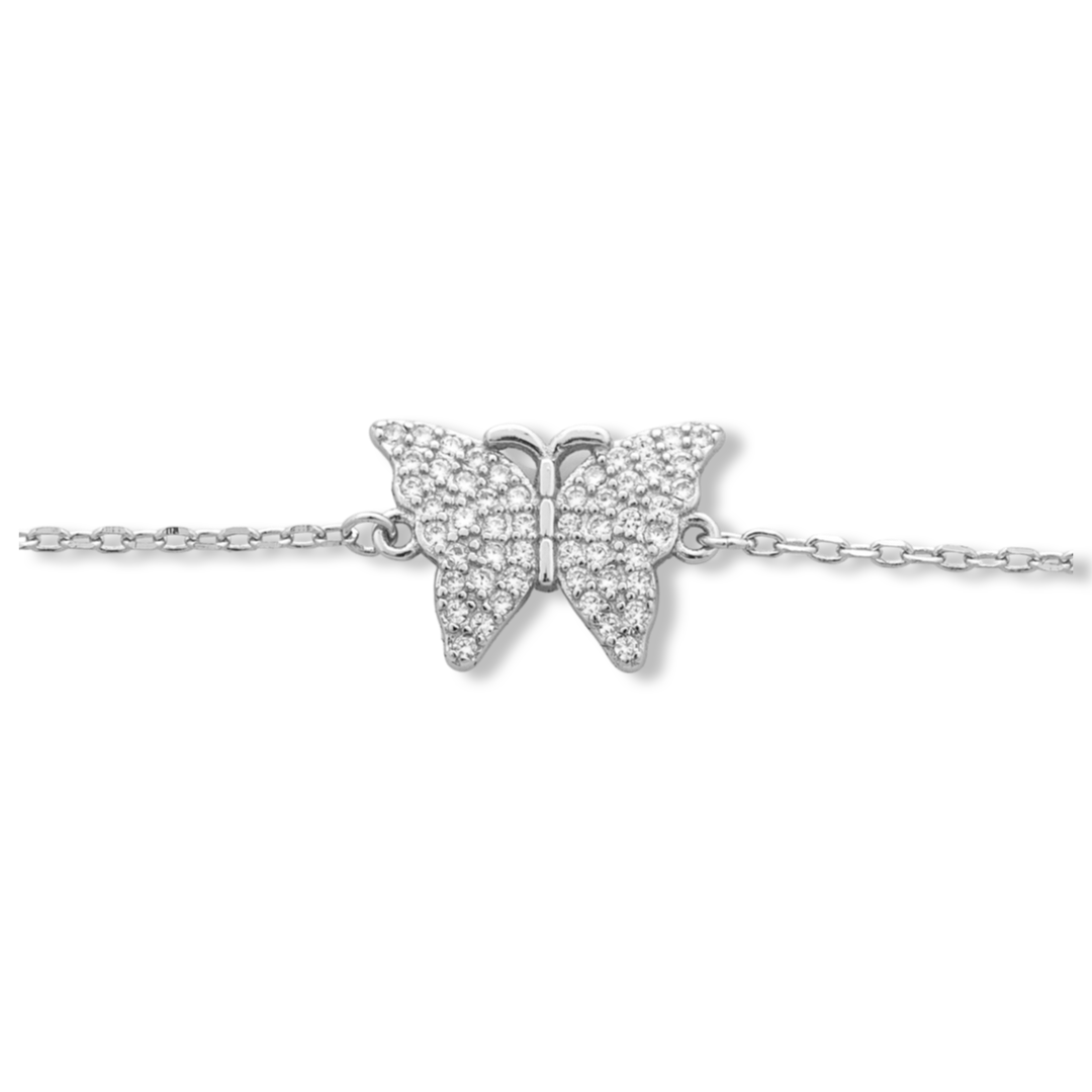 Silver Butterfly Bracelet