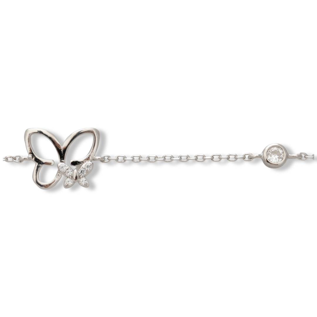 Silver Butterfly Bracelet 