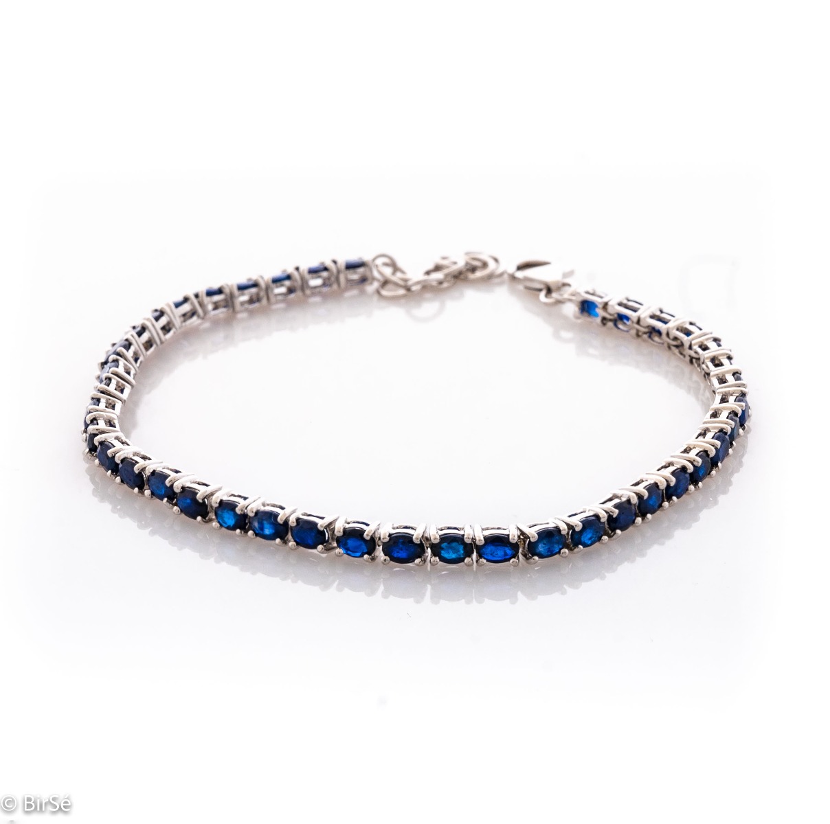 Silver Bracelet with Natural Sapphire