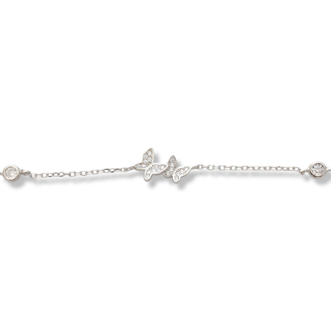 Silver Butterfly Bracelet 