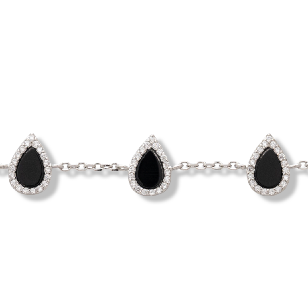 Silver Onyx Bracelet  