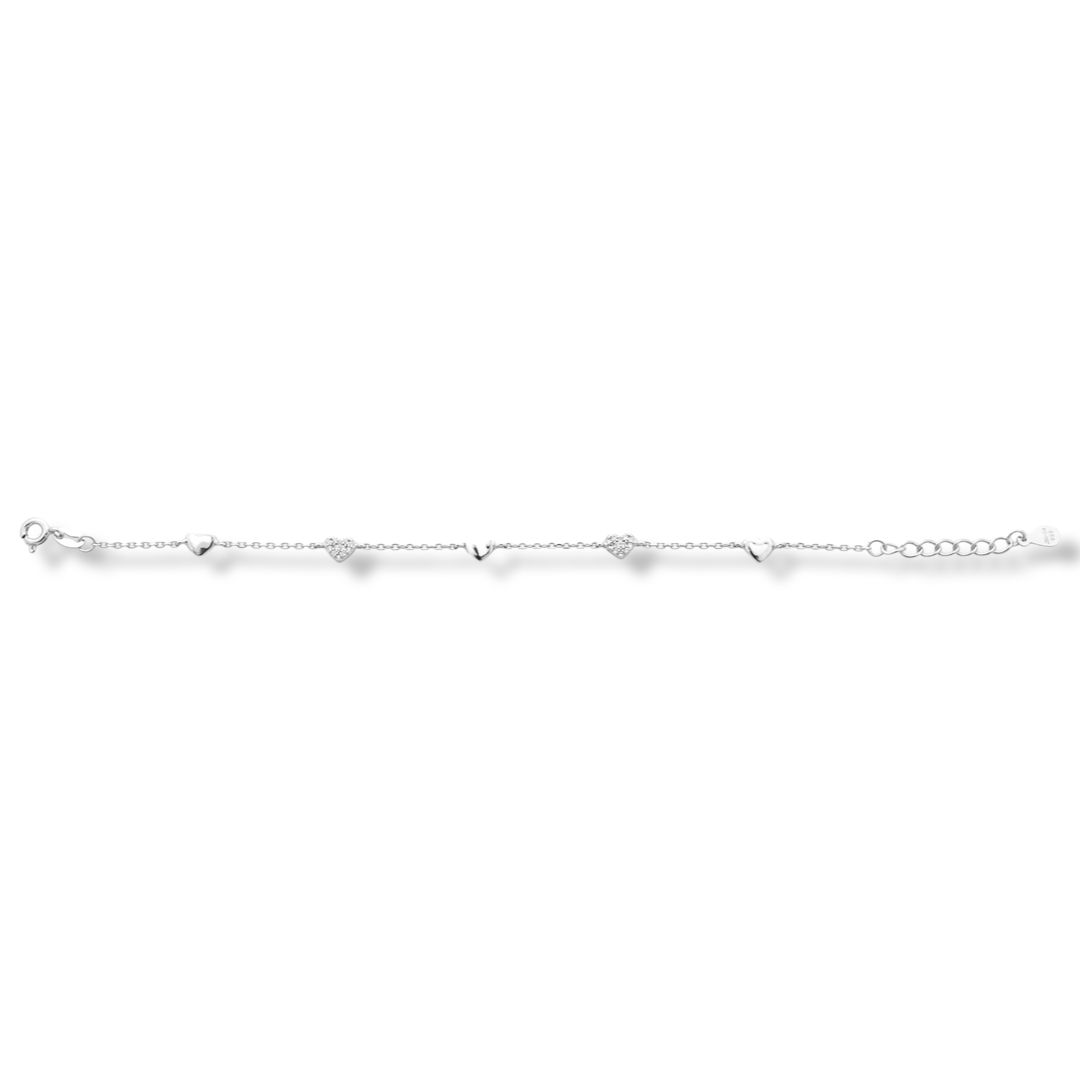 Silver Heart Bracelet