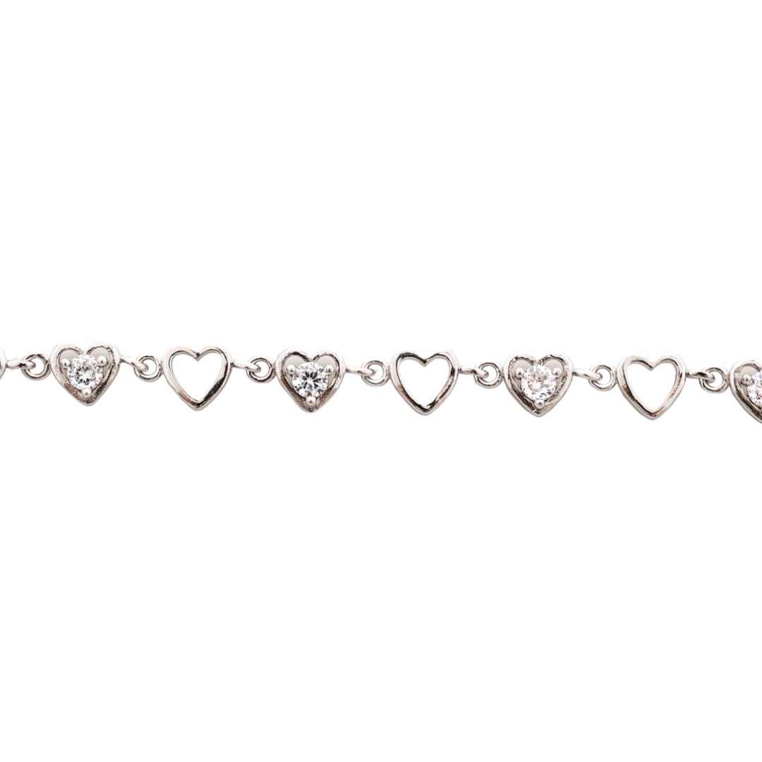 Silver Heart Bracelet 