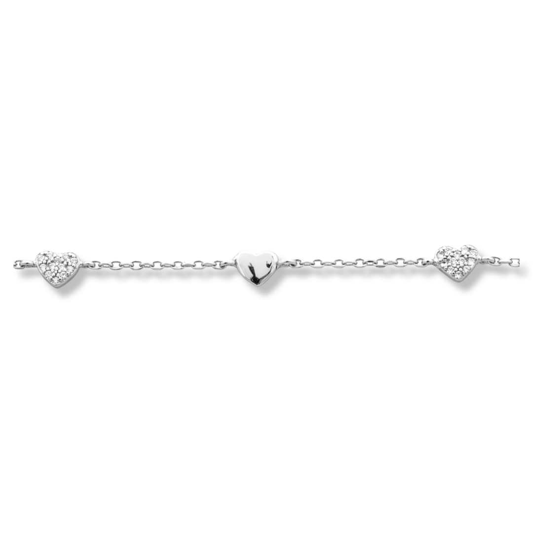 Silver Heart Bracelet