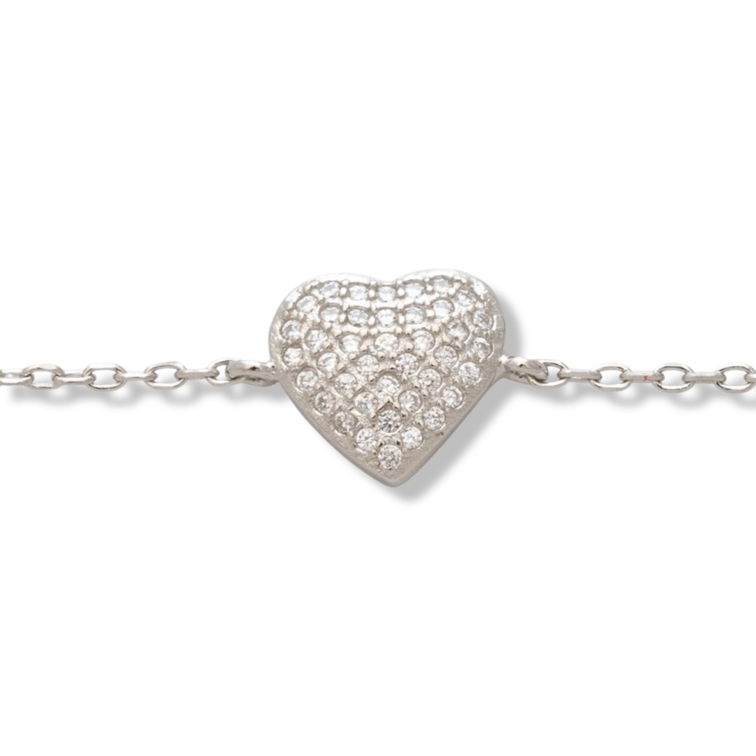 Silver Heart Bracelet