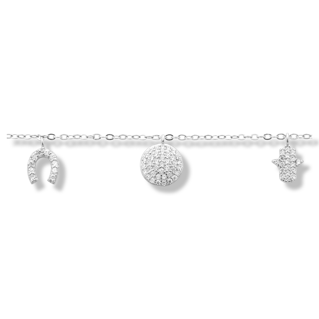 Silver Bracelet - Talismans