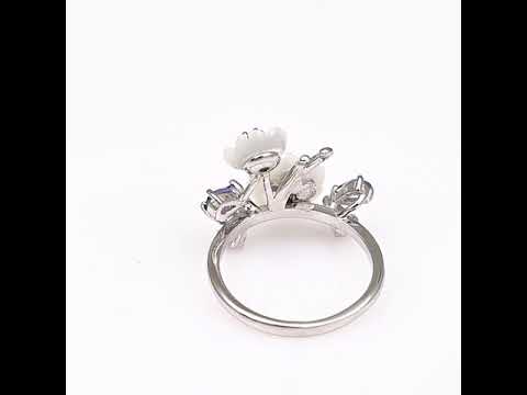 Silver Ring - Natural tanzanite 1,79 ct.