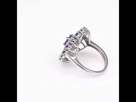 Silver ring - Natural tanzanite 2,69 ct.