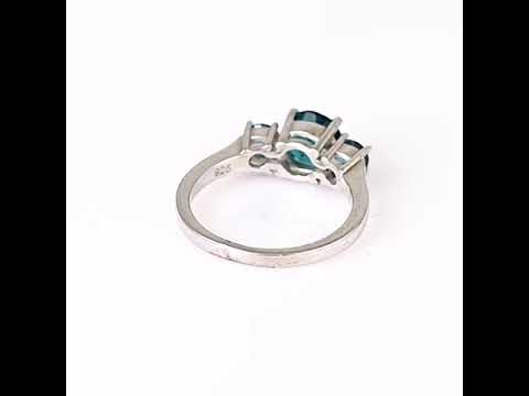 Silver Ring - Natural London topaz 1,77 ct.