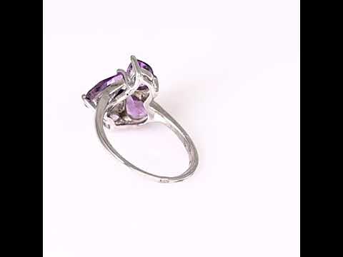 Silver ring - Natural Amethyst 3,05 ct.