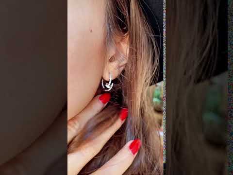 Silver earrings - Nails