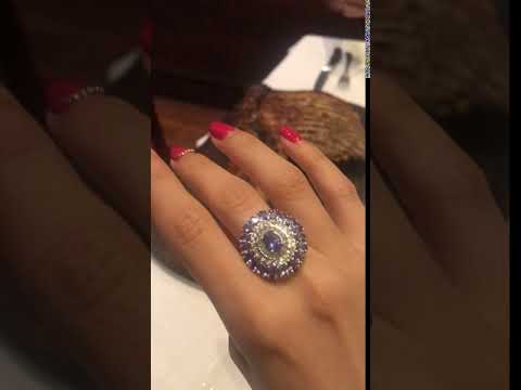 Silver ring - Natural tanzanite 2,69 ct.