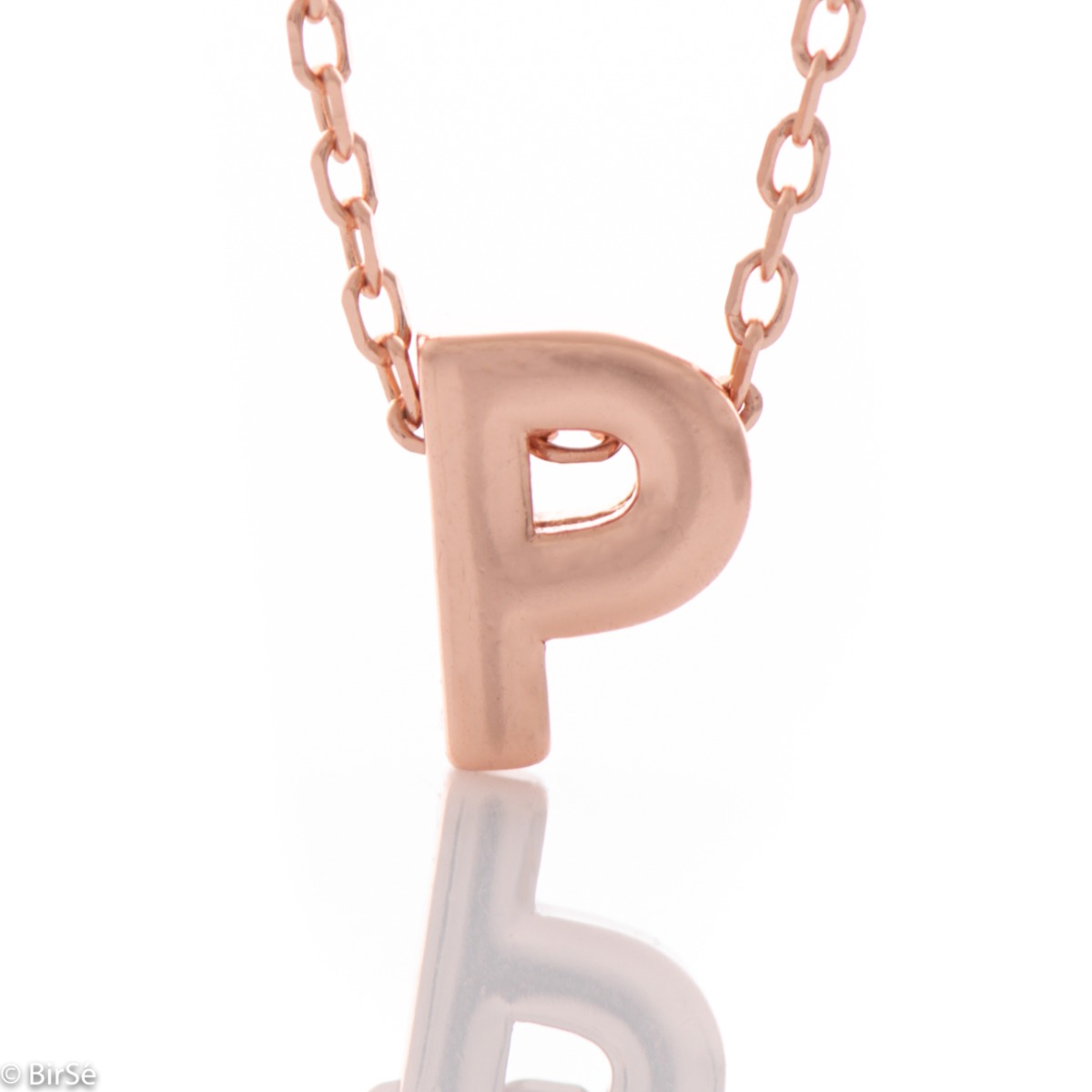 Exquisite workmanship of a rose silver letter R necklace for women. A delicate and spectacular piece of jewelry, simple and cleverly combined with various rose silver jewelry.