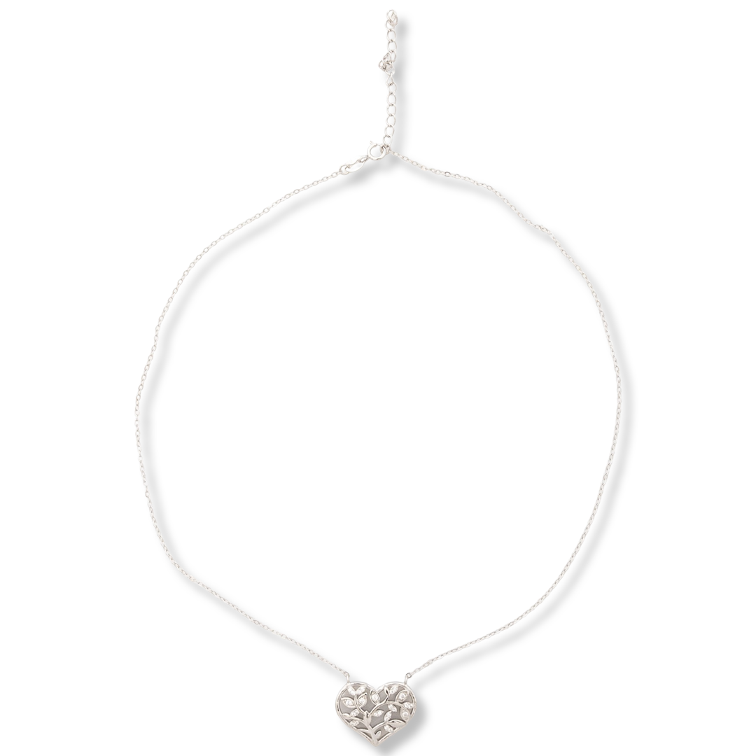 Silver Necklace - Hearts