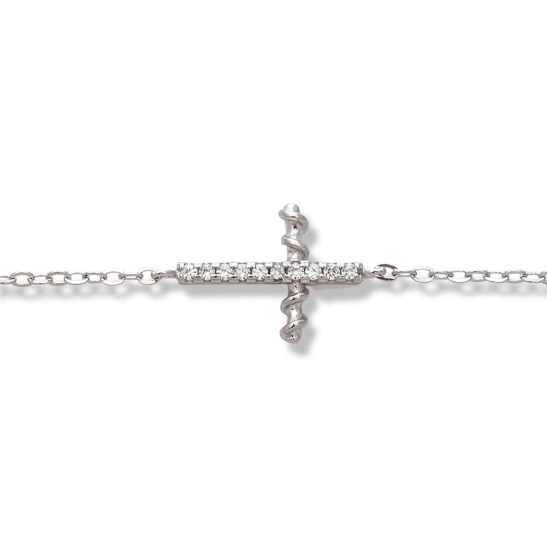 Silver Bracelet - Cross