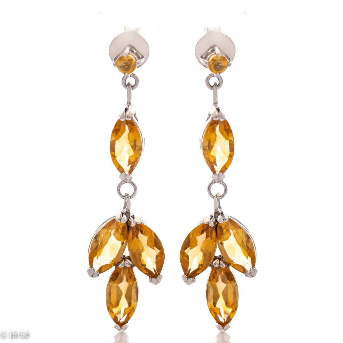 With the glow of a scorching sun and a sultry summer day, these natural citrine earrings will put you in a wonderful summer mood.