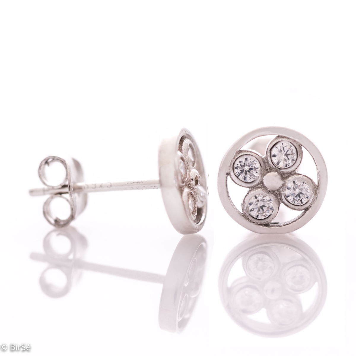 Silver earrings - Circles