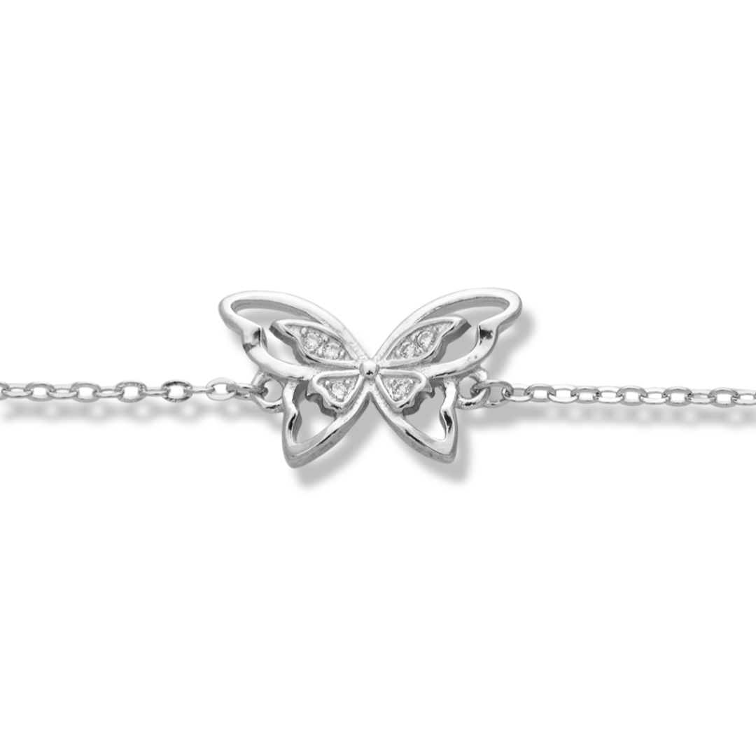 Silver Butterfly Bracelet