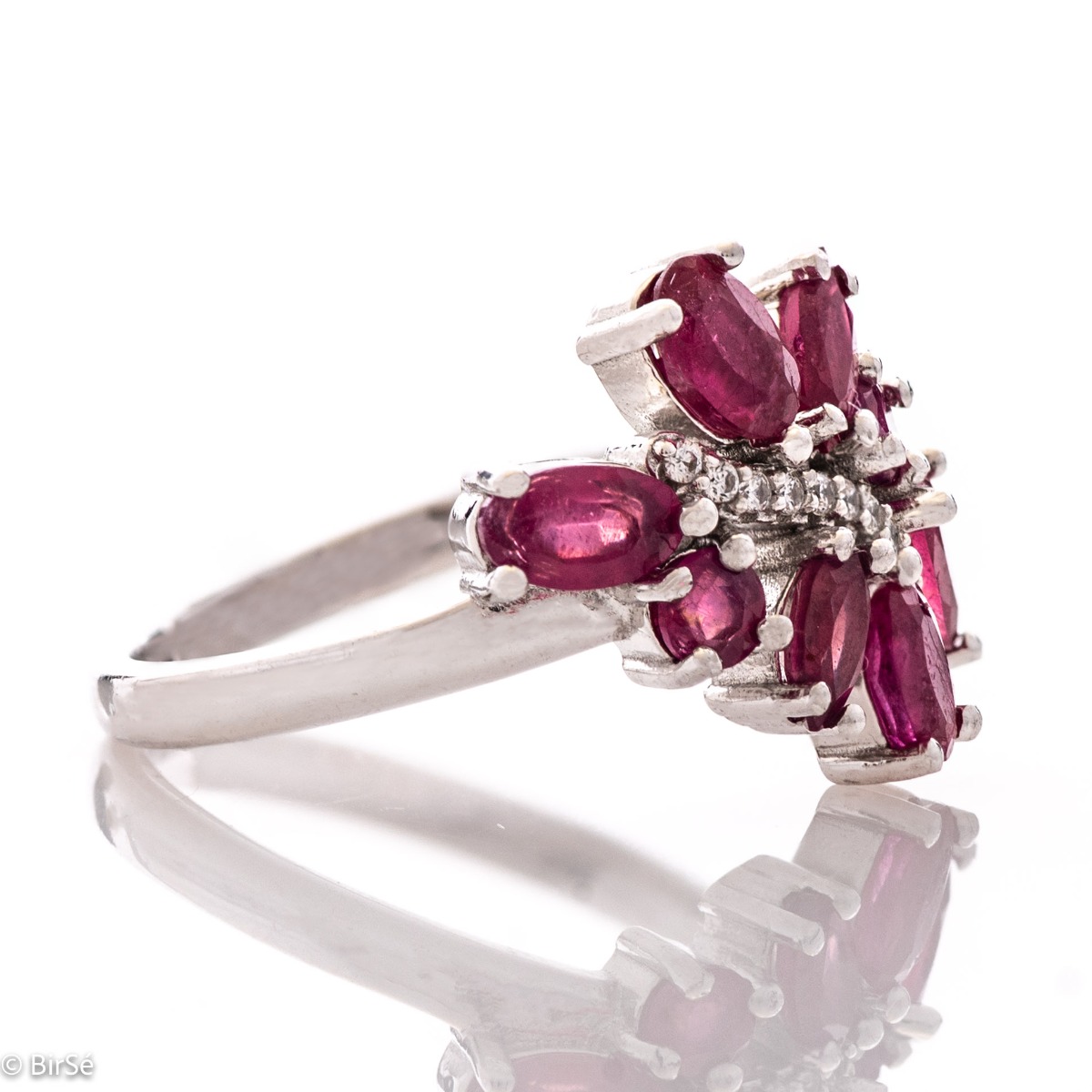 Silver Ring - Natural Ruby 2,18 ct.