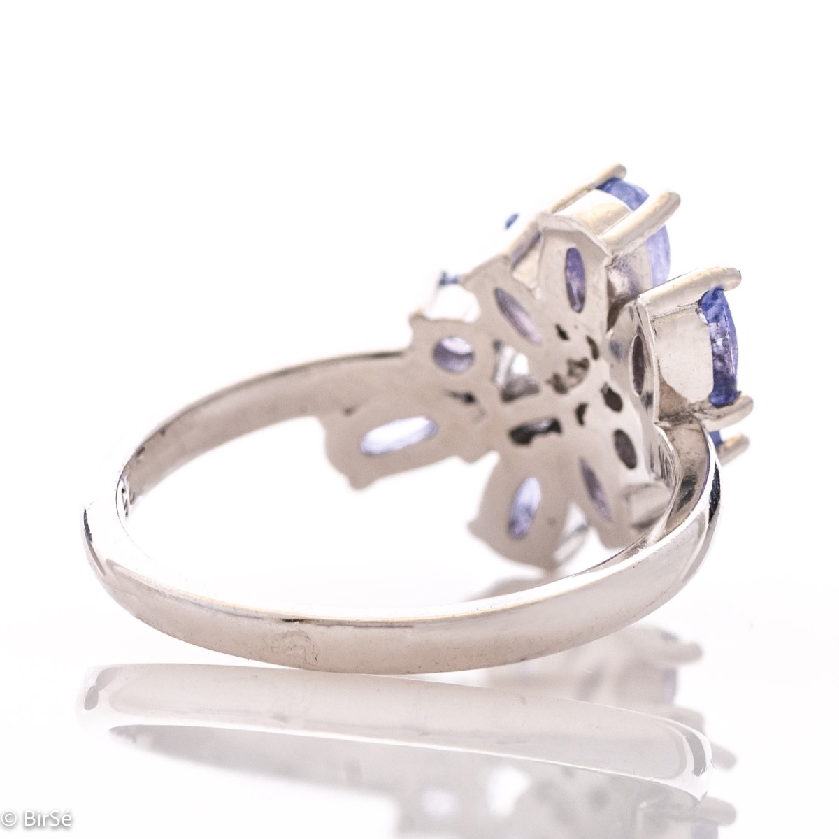 Silver ring - Natural Tanzanite 1,64 ct.