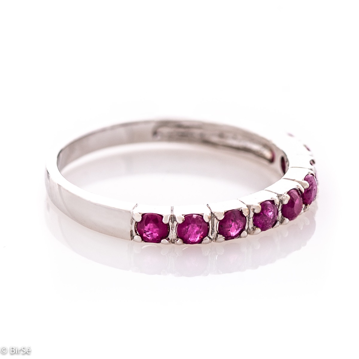 Silver Ring - Natural Ruby 1,35 ct.