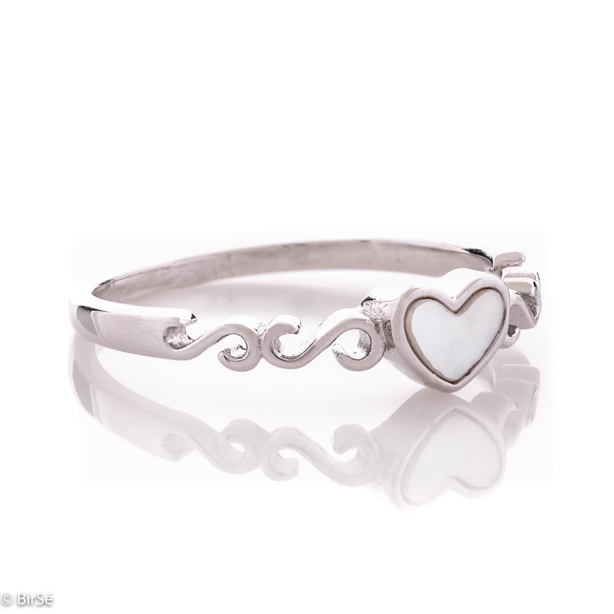 Silver Ring with Heart
