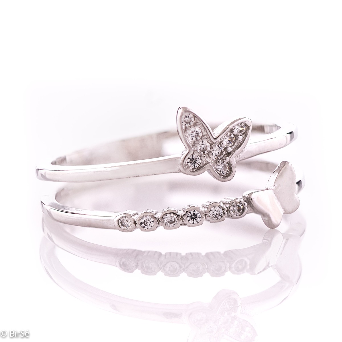 Silver Butterfly Ring