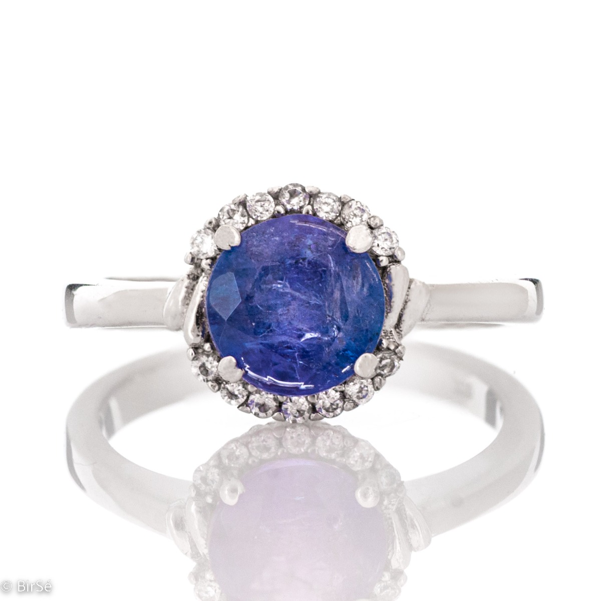 Silver ring - Natural Tanzanite 2,00 ct.