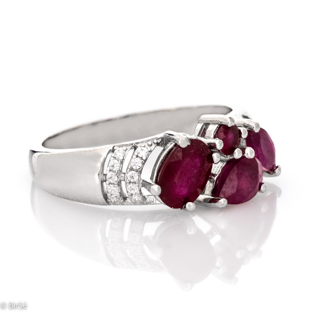 Silver Ring - Natural Ruby 1,80 ct.