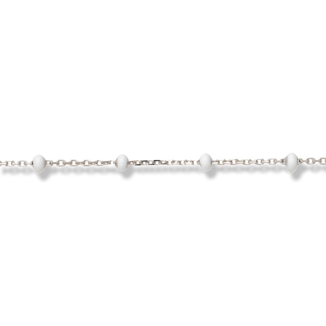 Silver Bracelet with White Tenderness