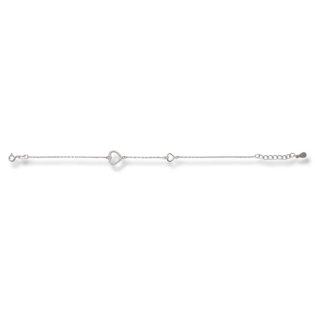 Silver Heart Bracelet