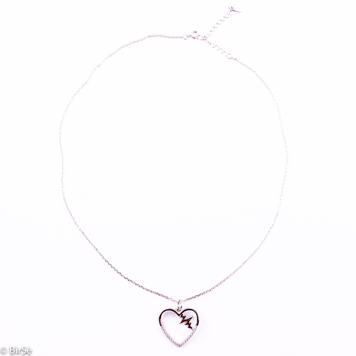 Silver Necklace - Heart 