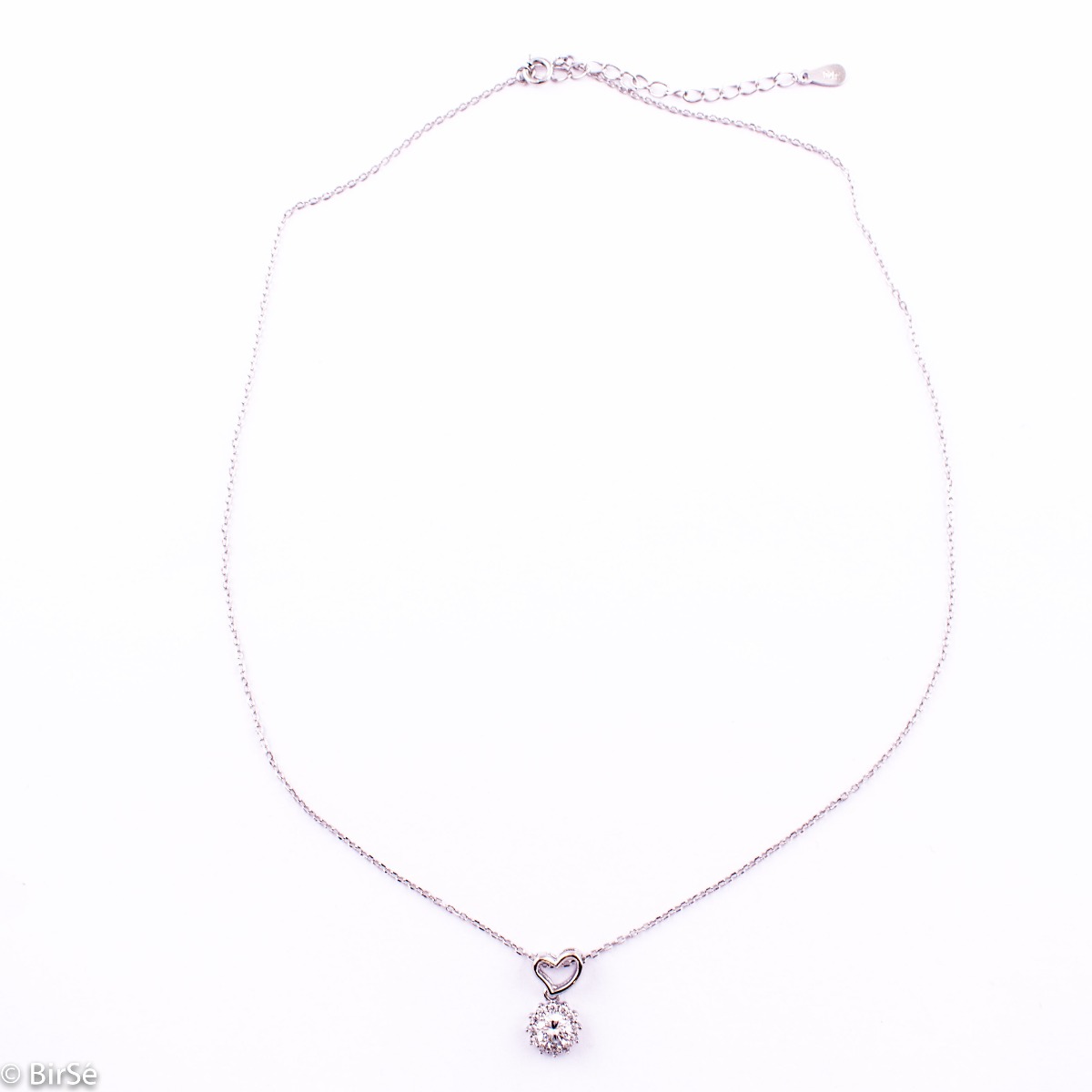 Silver Necklace - Heart 