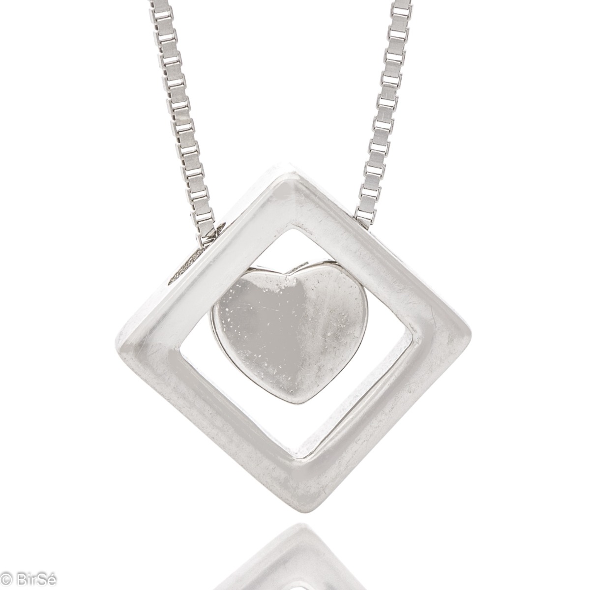 Silver necklace - Heart