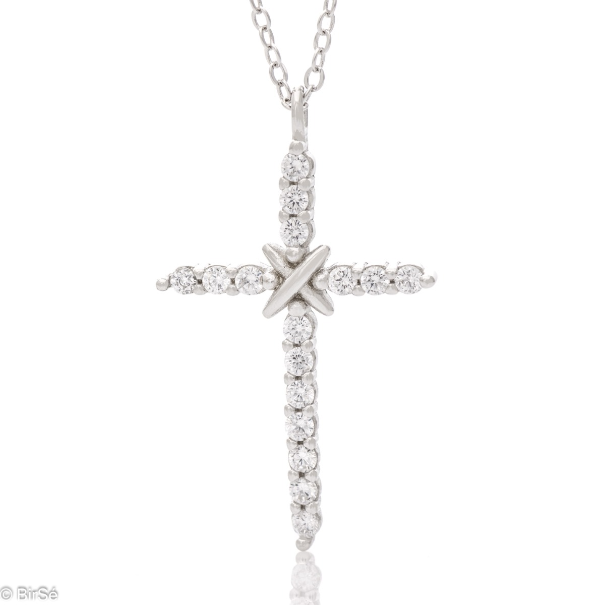 Silver necklace - Cross