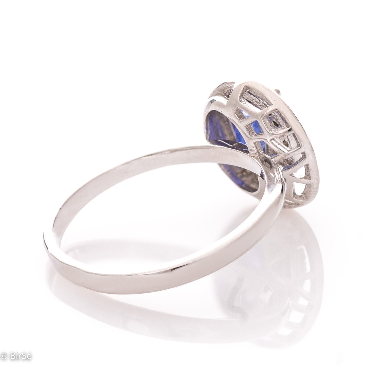 Silver ring - Natural Tanzanite 1,35 ct.