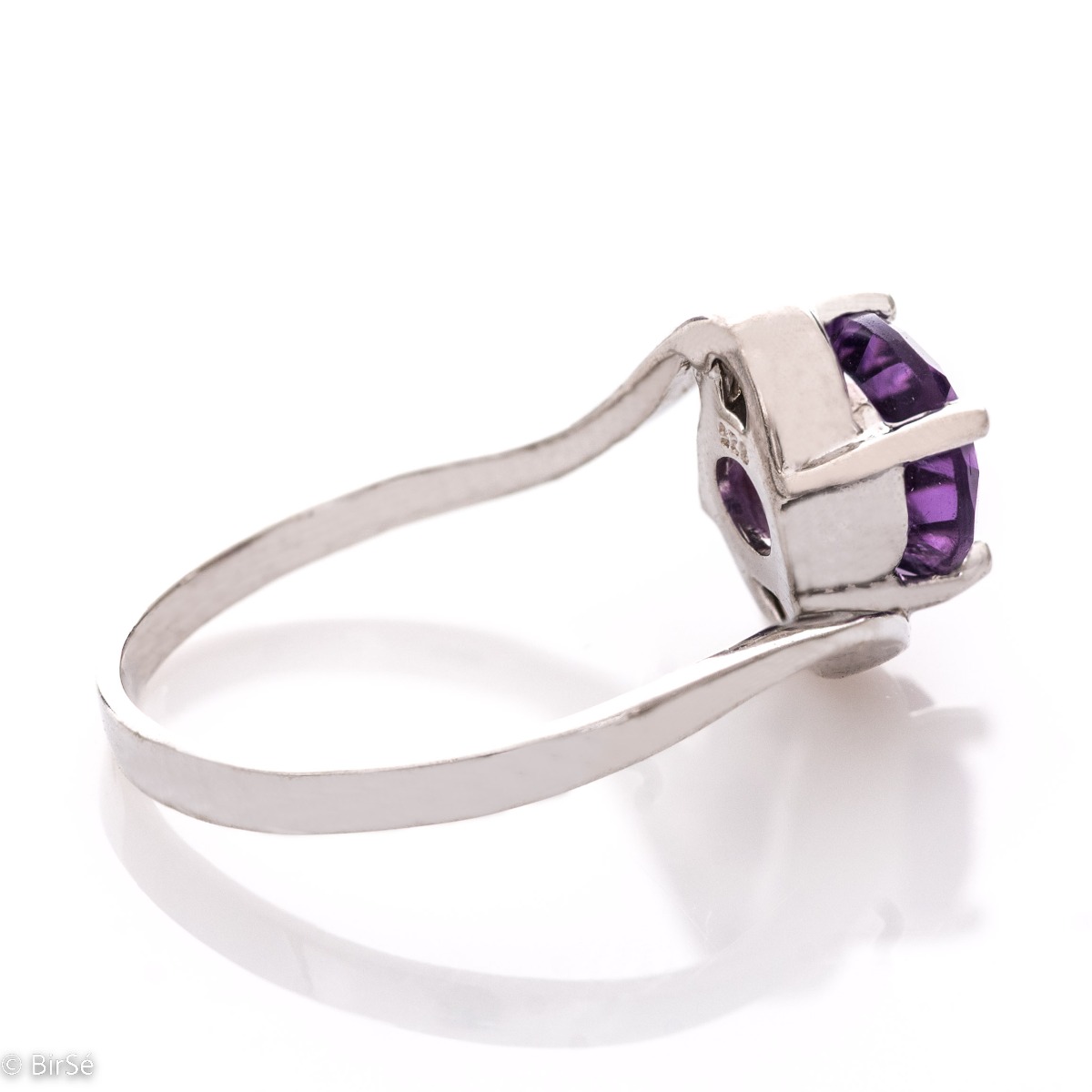 Silver ring - Natural Amethyst 1,30 ct.