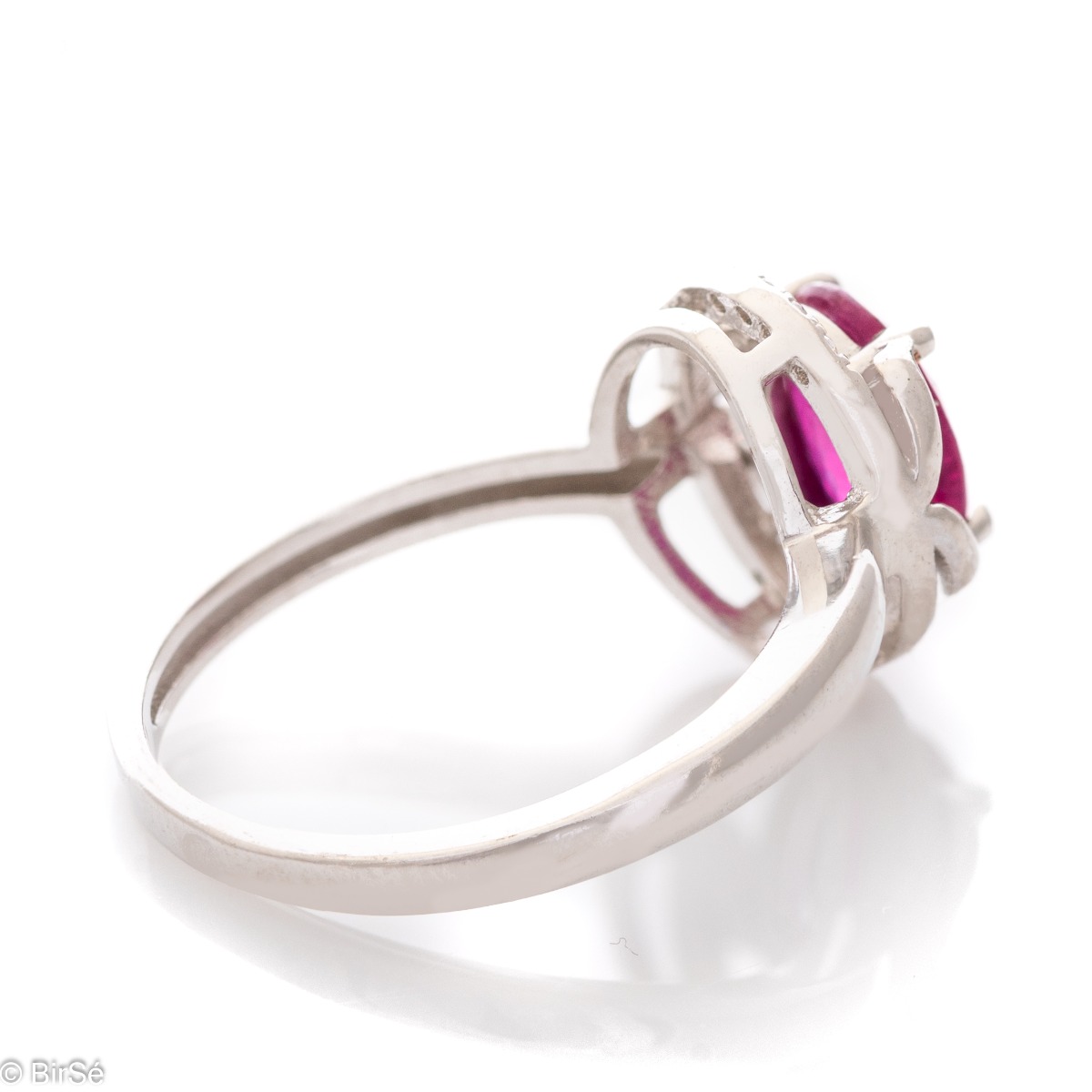 Silver Ring - Natural Ruby 1,06 ct.