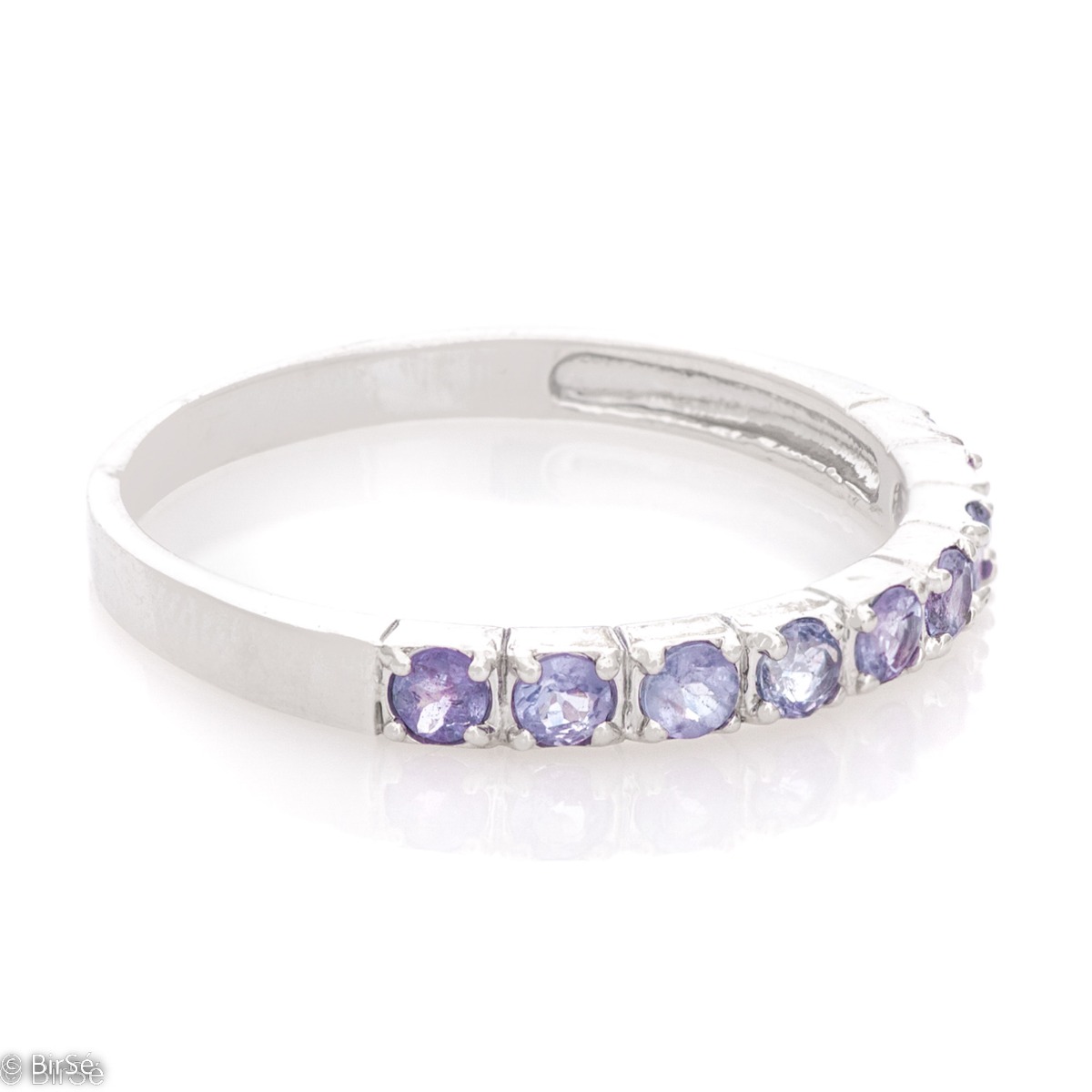 Silver ring - Natural Tanzanite 0,36 ct.