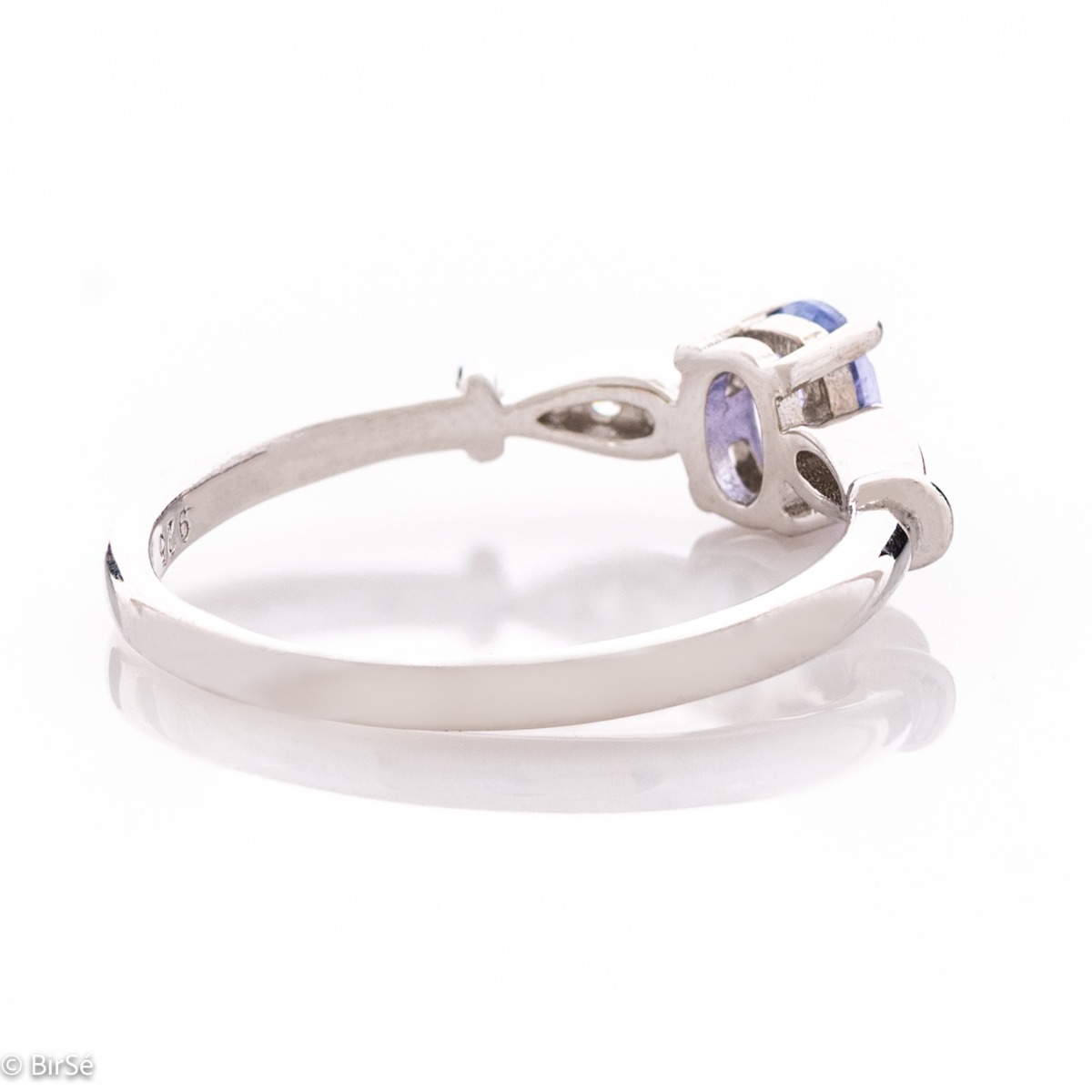 Silver ring - Natural Tanzanite 0,48 ct.