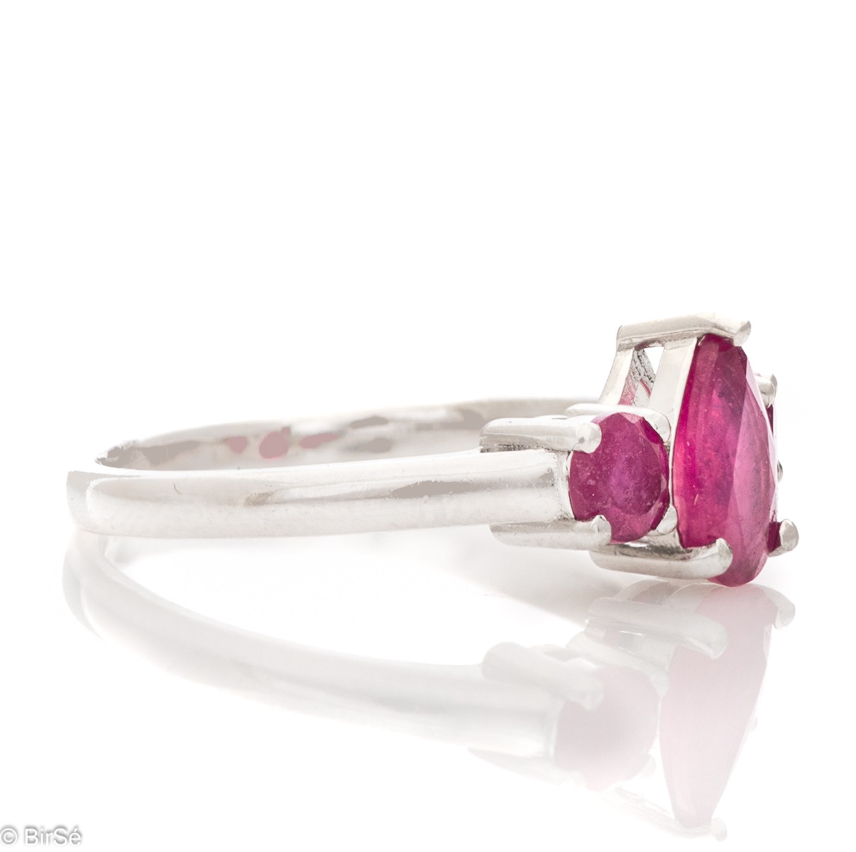 Silver Ring - Natural Ruby 1,68 ct.