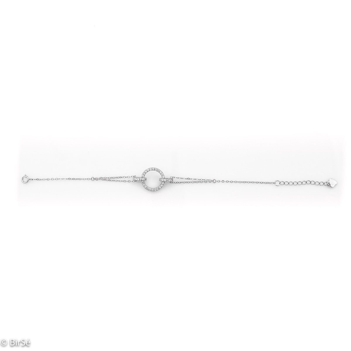 Silver Bracelet with Zirconia