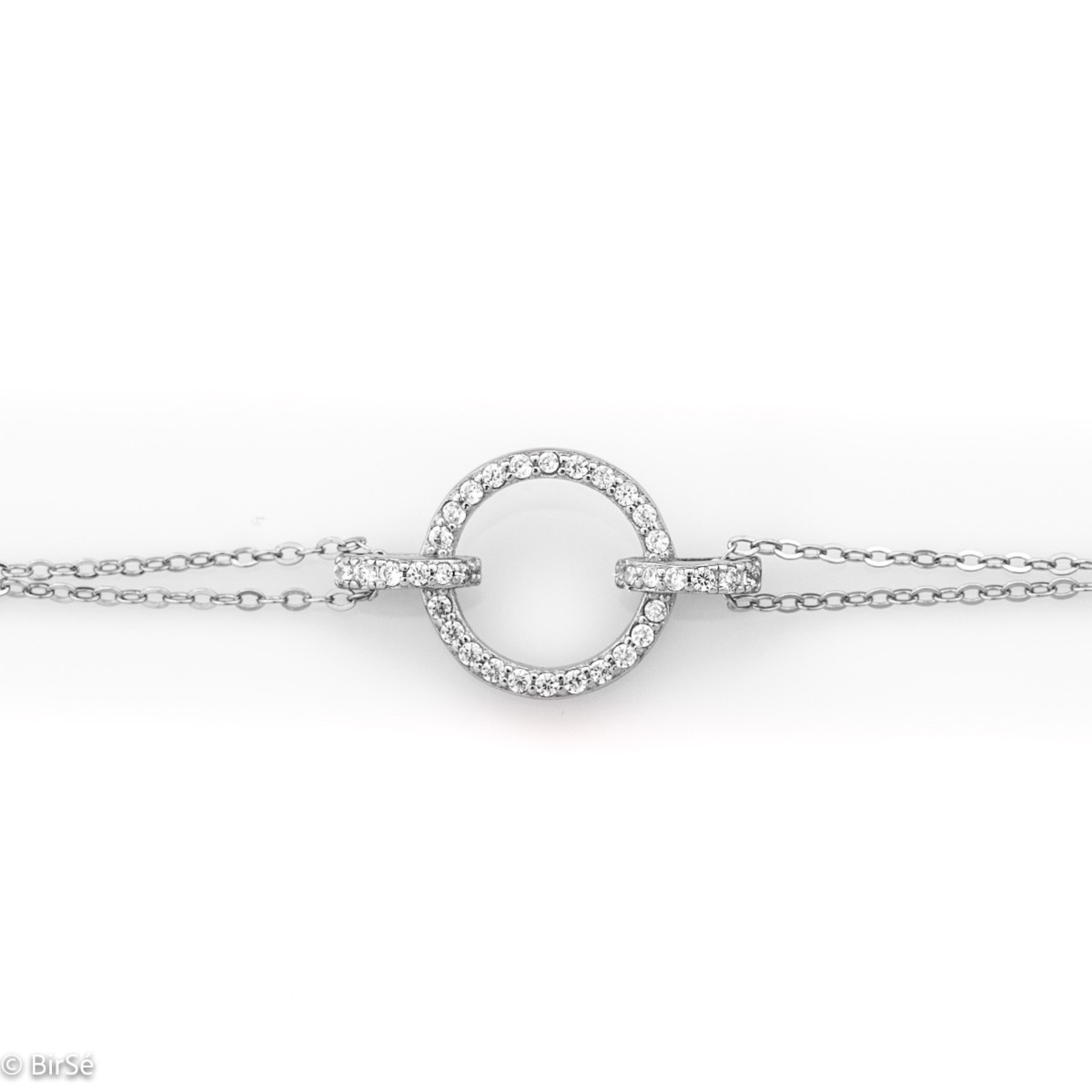 Silver Bracelet with Zirconia