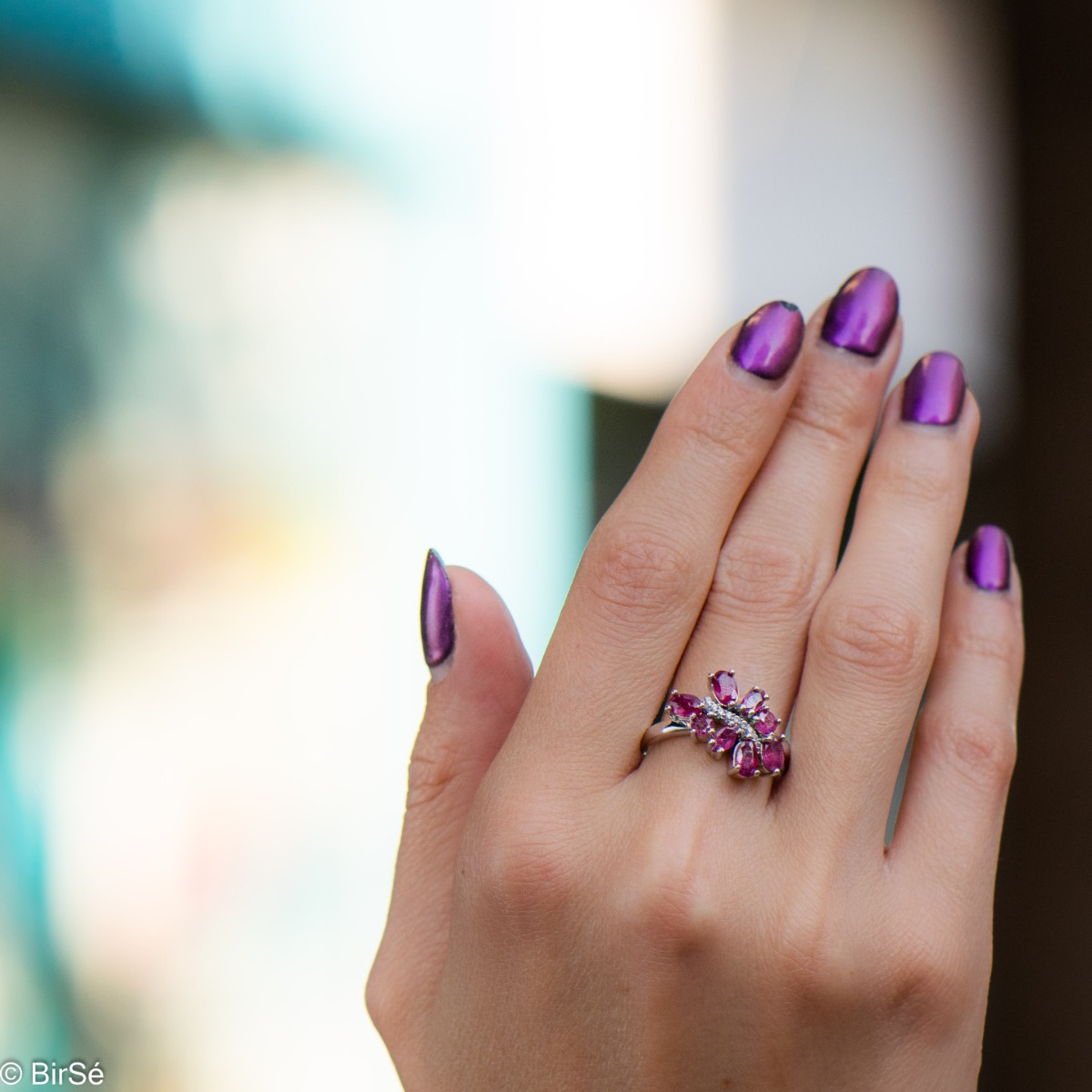 Silver Ring - Natural Ruby 2,18 ct.