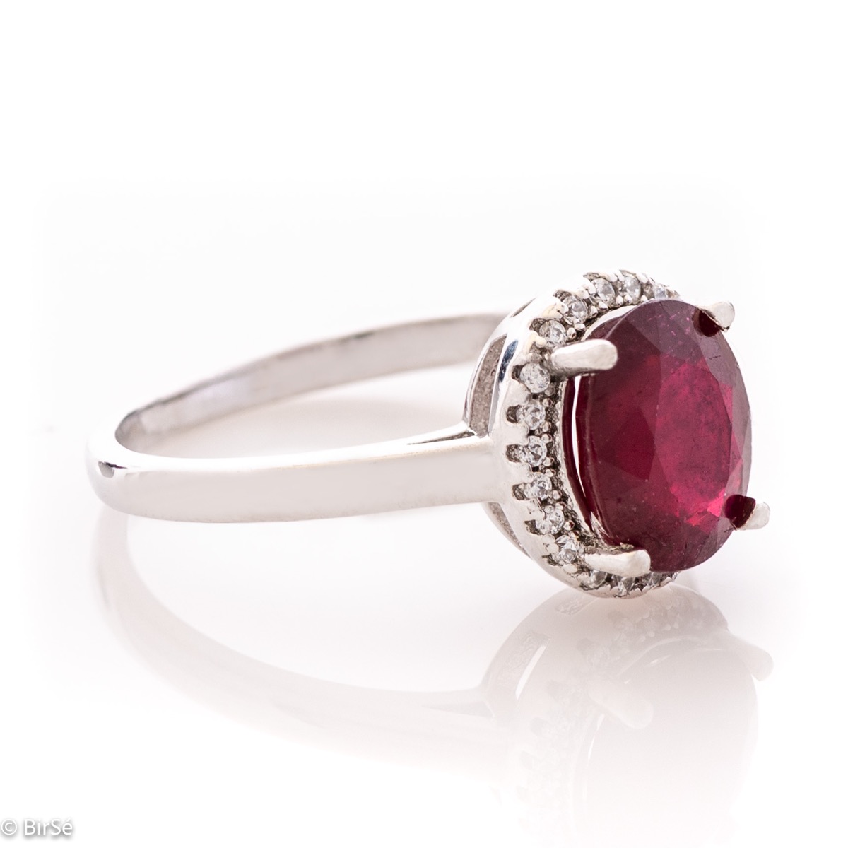 Silver Ring - Natural Ruby 2,20 ct.