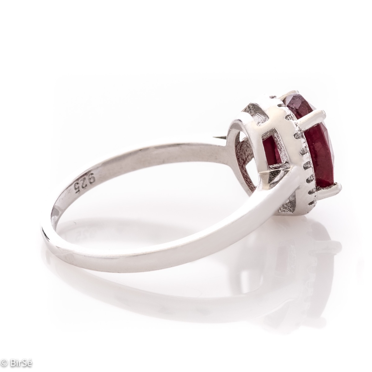 Silver Ring - Natural Ruby 2,20 ct.