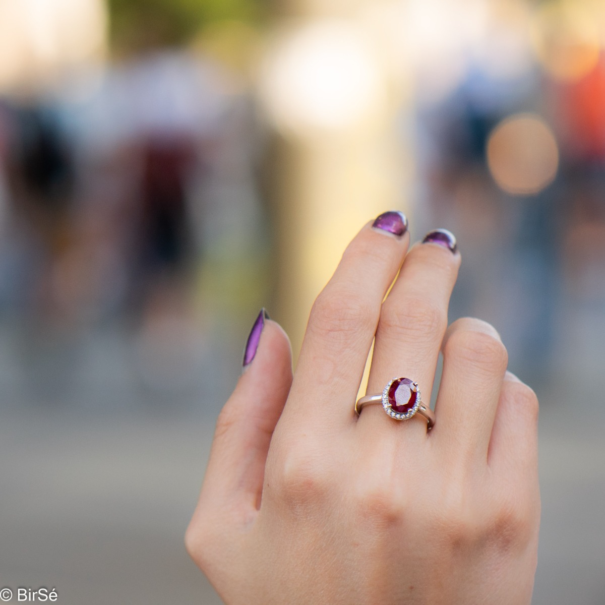 Silver Ring - Natural Ruby 2,20 ct.